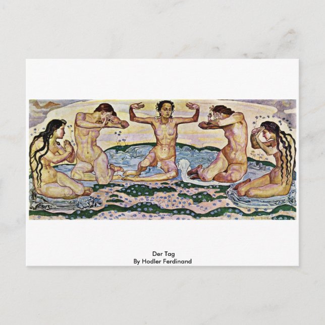Der Tag By Hodler Ferdinand Postcard (Front)