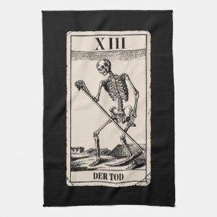 Der Tod / Death Tarot Card Tea Towel