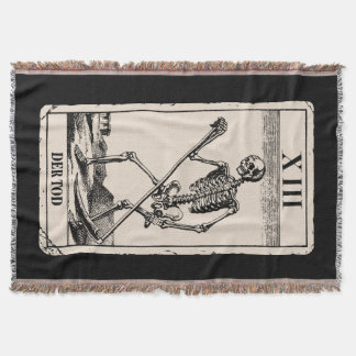 Der Tod / Death Tarot Card Throw Blanket