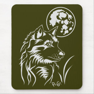 Der träumende junge Wolf Mauspad Mouse Pad