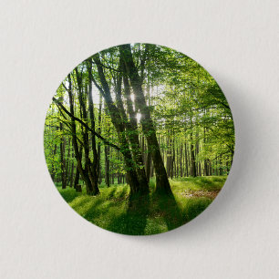 Der Wald im Frühling 6 Cm Round Badge