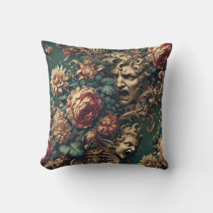 Deranged Decadence – Gothic Victorian Floral  Cushion