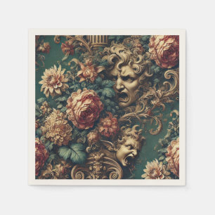 Deranged Decadence – Gothic Victorian Floral Napkin