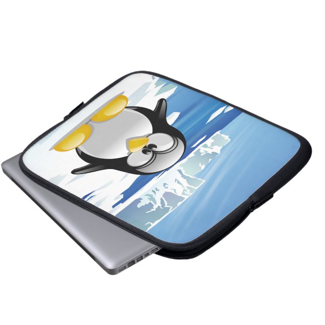 Deranged Penguin Laptop Sleeve (Front Bottom)