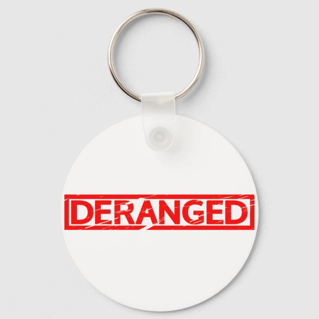 Deranged Stamp Key Ring (Front)