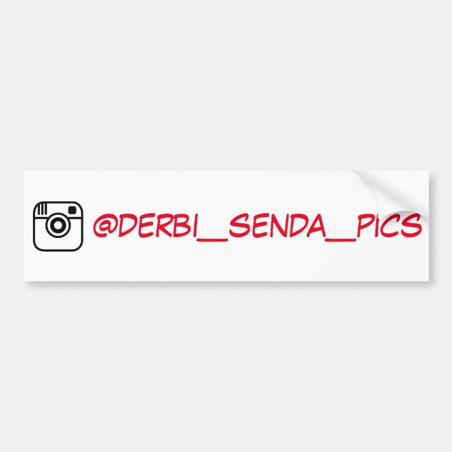 @derbi_senda_pics support bumper sticker (Front)