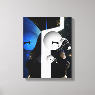 Derby at night canvas print