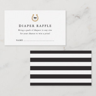 Derby Baby Shower Diaper Raffle Enclosure Card