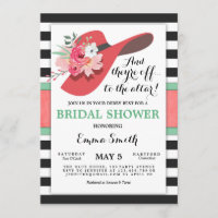 Derby Bridal Shower Invitation Wear a Hat Horse