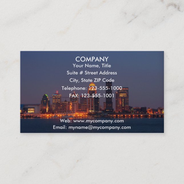 Derby City Business Card (Front)