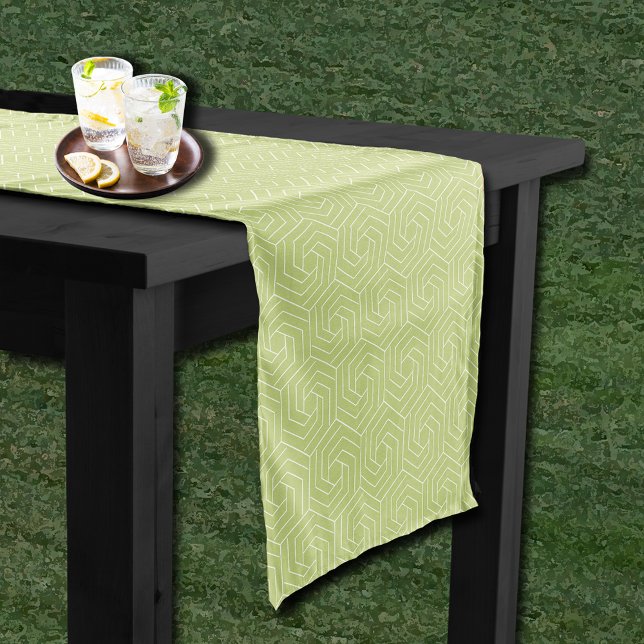 Derby Day Party Patterned Lime Green Short Table Runner (Derby Day Party Patterned Lime Green Short Table Runner)