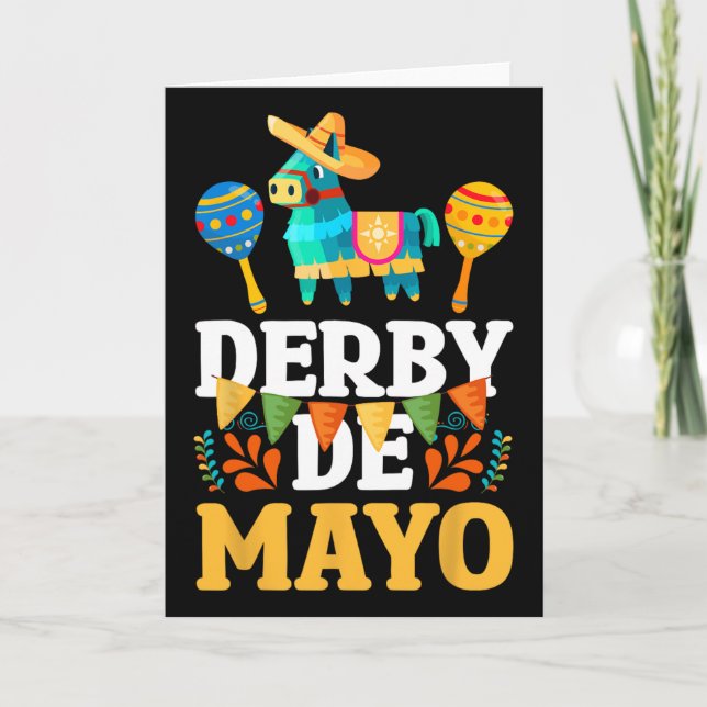 Derby De Mayo Cinco De Mayo Mexican  Card (Front)