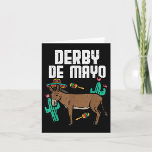 Derby De Mayo Donkey Horse Cinco De Mayo Mexican F Card