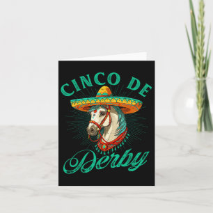 Derby De Mayo Party Lets Fiesta Horse Race Cinco D Card