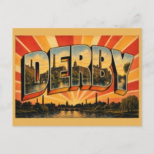 Derby England River Derwent Industrial Heritage  Postcard