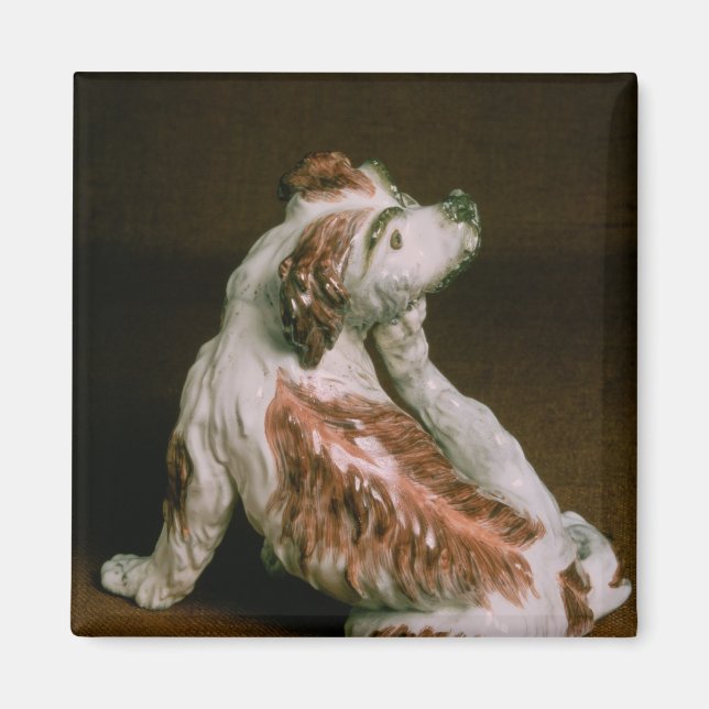 Derby figure of a King Charles spaniel Magnet (Front)