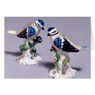 Derby figures of bluetits, c.1760