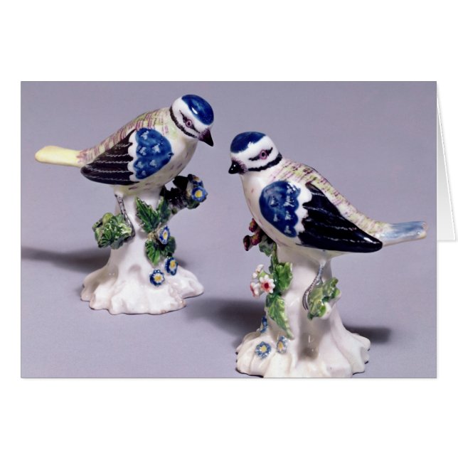 Derby figures of bluetits, c.1760 (Front Horizontal)