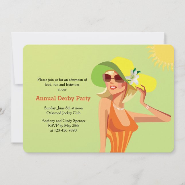 Derby Flair Invitation (Front)