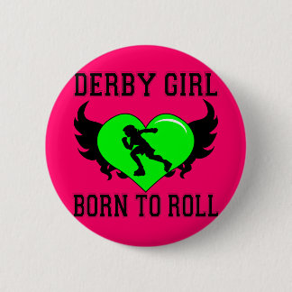 Derby Girl 6 Cm Round Badge