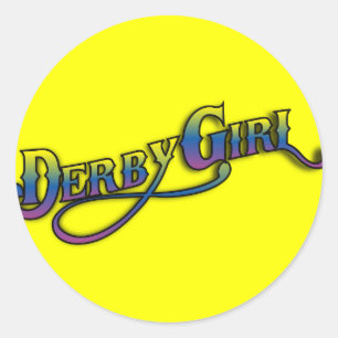 Derby Girl Classic Round Sticker