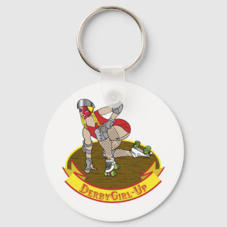 derby girl up key ring