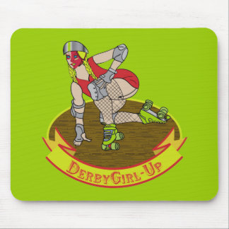 Derby girl up mouse pad