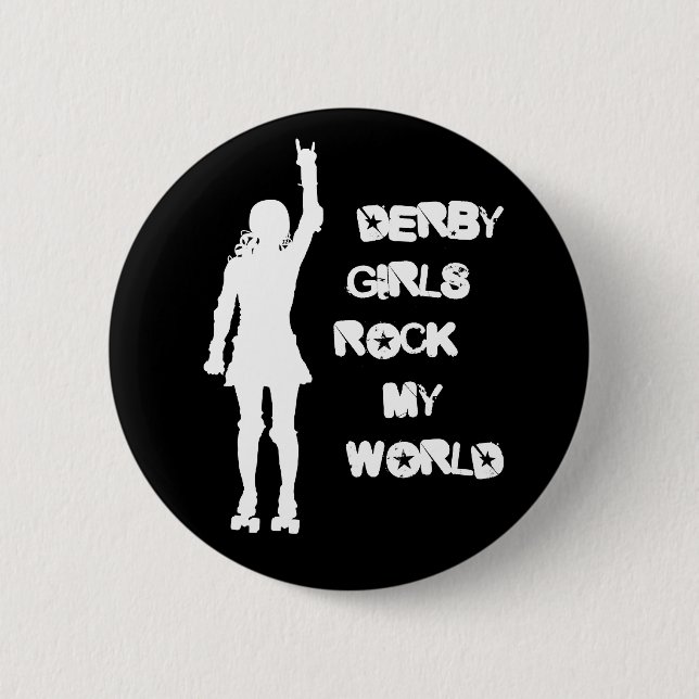 Derby Girls Rock My World Button (Front)