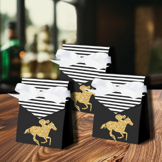 Derby Gold Racehorse and Jockey Favour Box