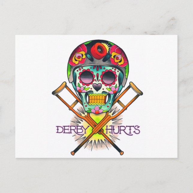 Derby Hurts Postcard (Front)