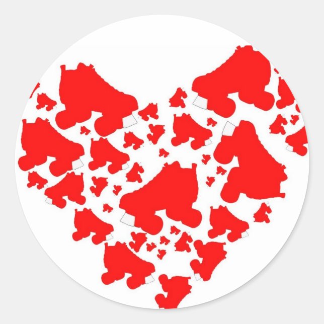 Derby Love Classic Round Sticker (Front)