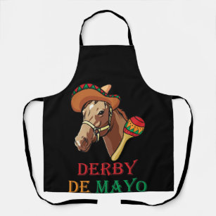 Derby Mayo Kentucky Horse Race Sombrero Mexican Apron