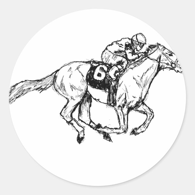 Derby Me Kentucky Classic Round Sticker (Front)