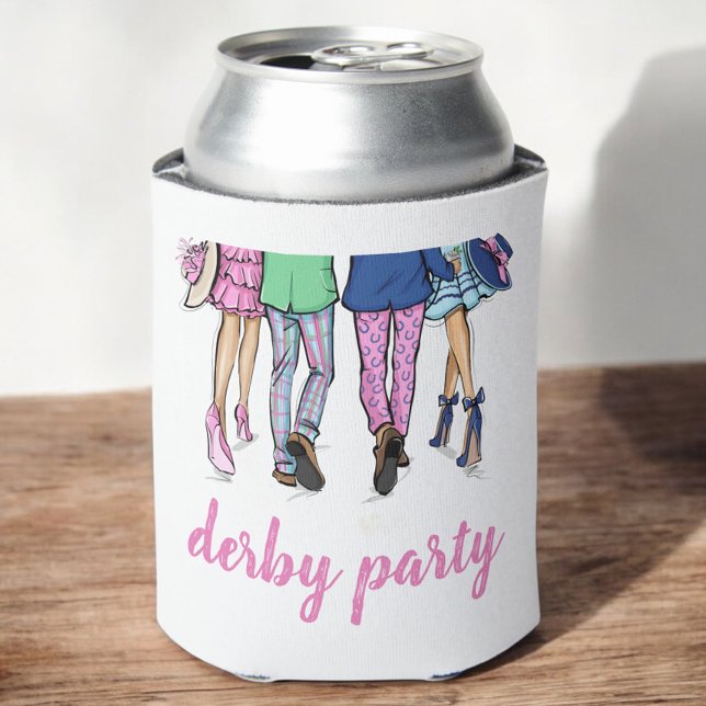 Derby Party Horse Racing Fashion Preppy Custom Can Cooler (Creator Uploaded)