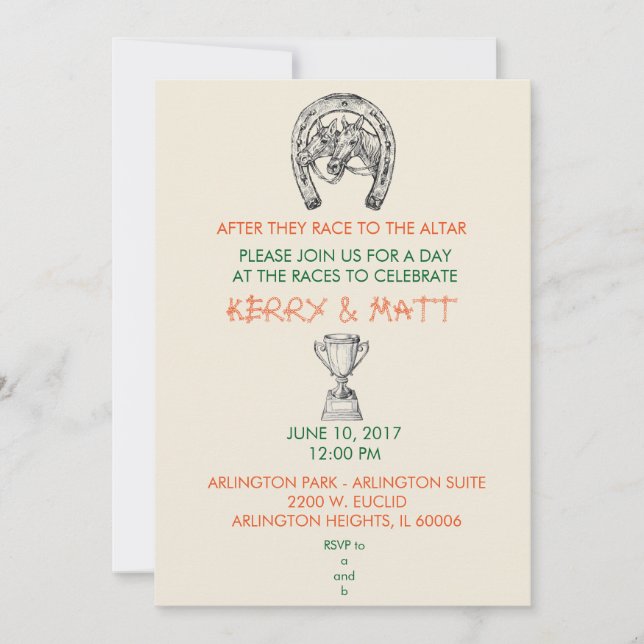Derby Party Invitation (Front)