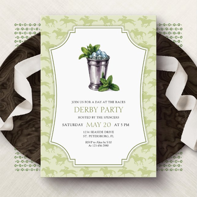 Derby Party Mint Julep Invitation (Creator Uploaded)