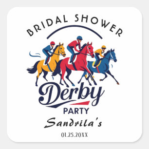 DERBY PARTY SQUARE STICKER