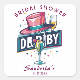 DERBY PARTY SQUARE STICKER