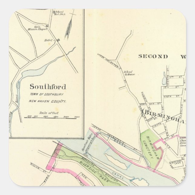 Derby, Shelton Square Sticker (Front)