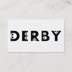 derby : skullphabet business card
