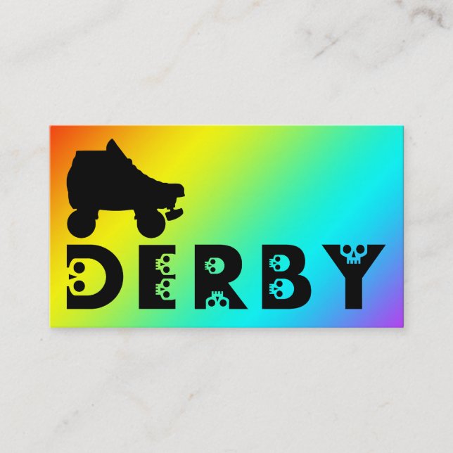 derby : skullphabet skate business card (Front)