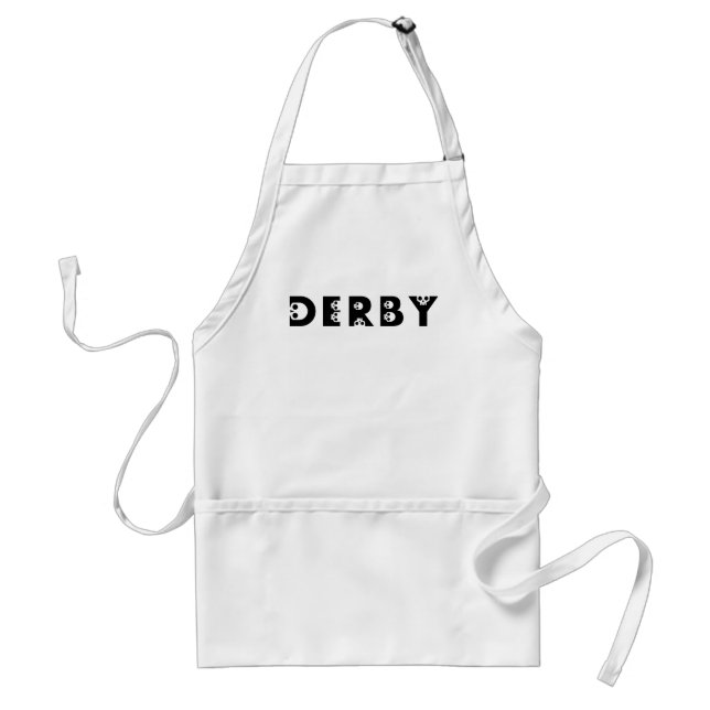 derby : skullphabet standard apron (Front)
