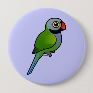 Derbyan Parakeet 10 Cm Round Badge
