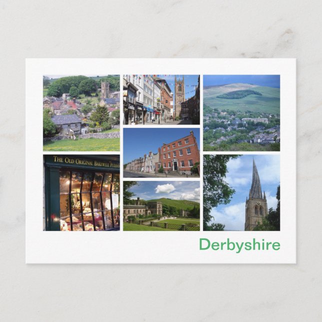 Derbyshire 2 postcard (Front)