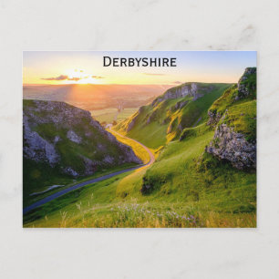 Derbyshire England Winnats Pass Travel Photo Postcard