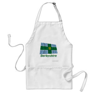 Derbyshire Waving Flag with Name Standard Apron