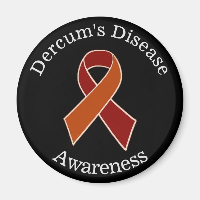 Dercum's Disease Awareness Ribbon Magnet (Front)