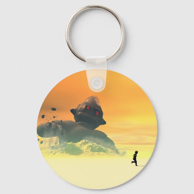 Derelict Robot Revival Keychain (Front)