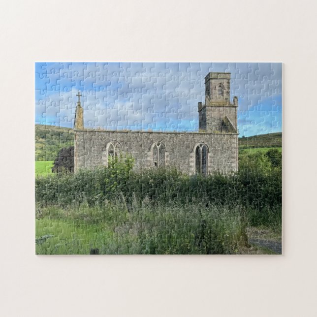 Derelict St Colmac Church Isle of Bute Scotland Jigsaw Puzzle (Horizontal)