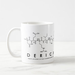 Derick peptide name mug